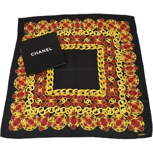 Pre-owned Silk scarves , female, Sizes: ONE SIZE - Chanel Vintage - Modalova