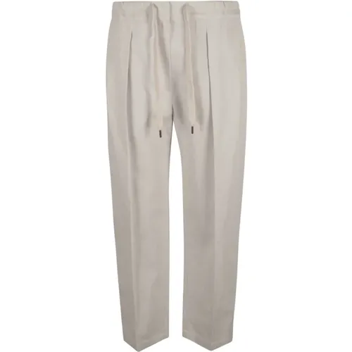 High Waist Chalk Trousers , female, Sizes: S, M - BRUNELLO CUCINELLI - Modalova