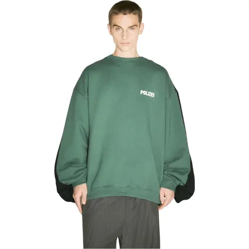 Doppelter Sweatshirt mit Textdruck - Vetements - Modalova