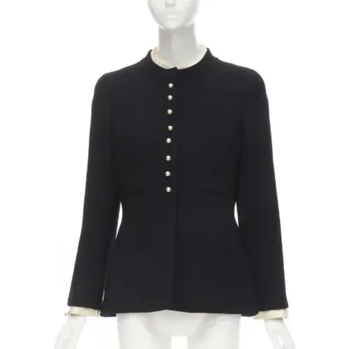 Pre-owned Wool outerwear , female, Sizes: M - Chanel Vintage - Modalova