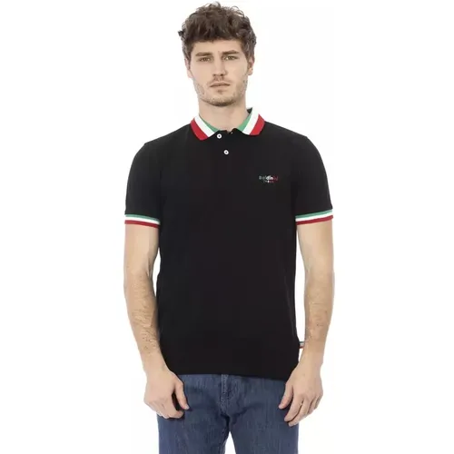 Trend Poloshirt mit dreifarbigem Kragen , Herren, Größe: 3XL - Baldinini - Modalova