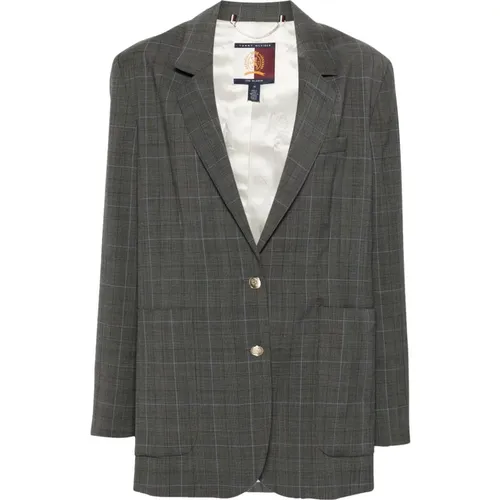 Heather Club Blazer , Damen, Größe: M - Tommy Hilfiger - Modalova