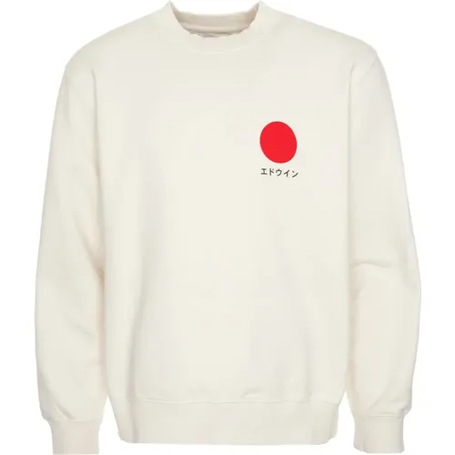 Japanisches Sonnen-Sweatshirt , Herren, Größe: M - Edwin - Modalova