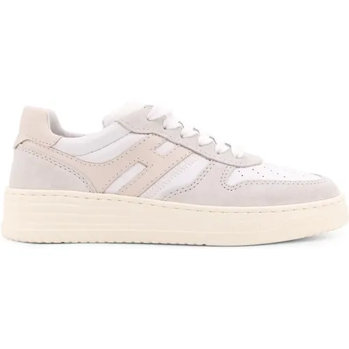 Monogramm Leder Sneakers , Damen, Größe: 37 EU - Hogan - Modalova