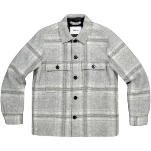 Wool Blend Forest Jacket , male, Sizes: L, M - Nn07 - Modalova