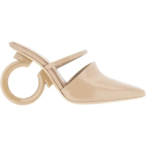 Heel Shoes , female, Sizes: 6 1/2 UK, 4 1/2 UK, 3 1/2 UK, 4 UK, 5 1/2 UK, 3 UK, 6 UK, 5 UK - Salvatore Ferragamo - Modalova