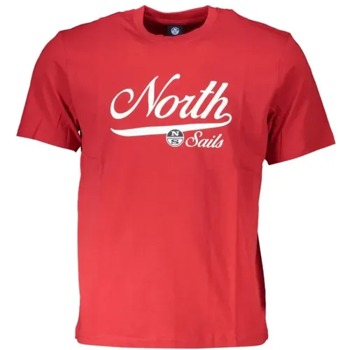 Print Logo Round Neck T-Shirt , male, Sizes: S, 3XL, M, L, 2XL, XL - North Sails - Modalova