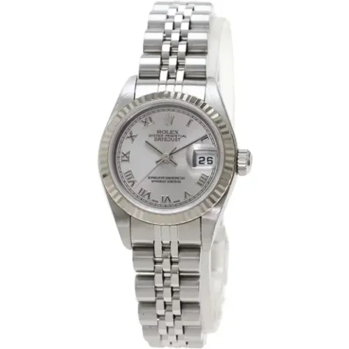 Pre-owned Stainless Steel watches , female, Sizes: ONE SIZE - Rolex Vintage - Modalova