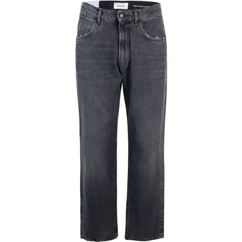 Denim Regular Fit Jeans , male, Sizes: W31 - Amish - Modalova