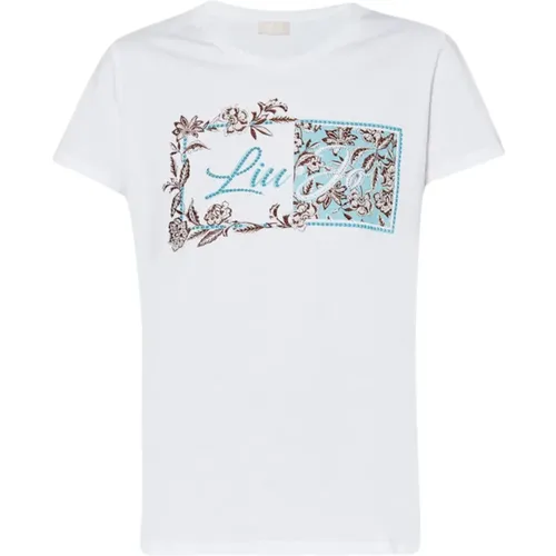 T-shirts and Polos Light Blue , female, Sizes: L - Liu Jo - Modalova