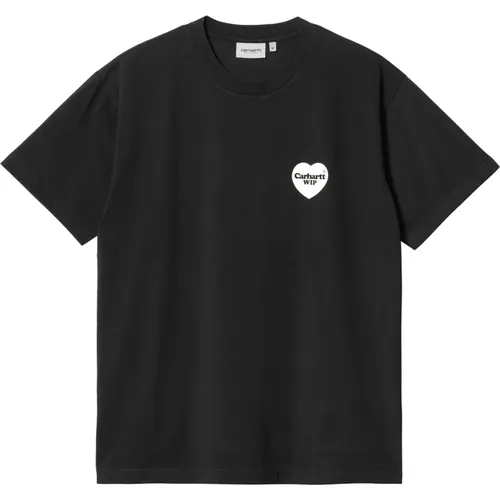 S S Heart Bandana T-Shirt , male, Sizes: S - Carhartt WIP - Modalova