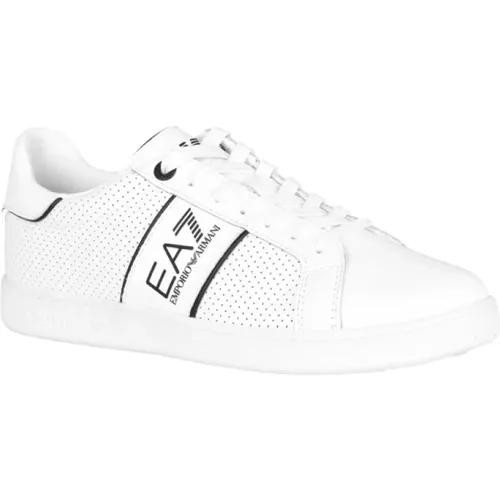 Black Logo Print Sneakers , male, Sizes: 11 1/3 UK - Emporio Armani - Modalova