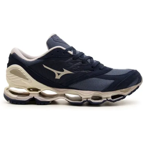 Mesh and Suede Sneakers , male, Sizes: 6 UK, 12 UK, 11 UK, 9 UK, 10 UK, 8 UK, 6 1/2 UK, 7 UK - Mizuno - Modalova