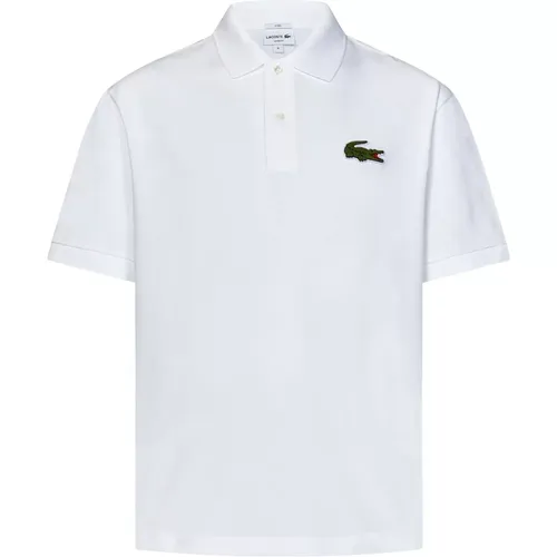 Weißes Polo-Shirt Unisex Kleidung , Herren, Größe: L - Lacoste - Modalova