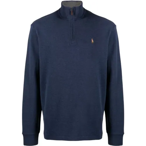 Long sleeve half zip sweater , male, Sizes: M, XL - Polo Ralph Lauren - Modalova