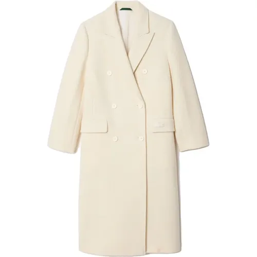 Elegant Bouclé Coat with Classic Details , female, Sizes: XS - Lacoste - Modalova