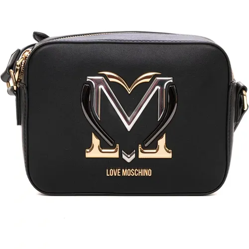 Verstellbare Schultertasche mit Reißverschluss , Damen, Größe: ONE Size - Love Moschino - Modalova