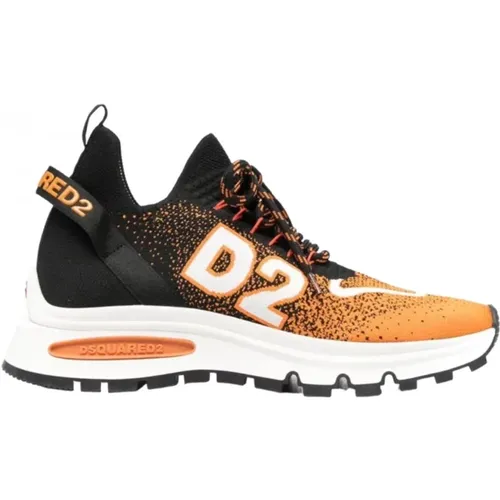 Run D2 Sneakers , male, Sizes: 9 UK, 7 UK, 8 UK, 7 1/2 UK - Dsquared2 - Modalova