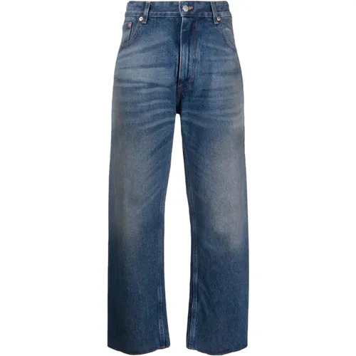 Blaue Wide Leg Jeans - MM6 Maison Margiela - Modalova