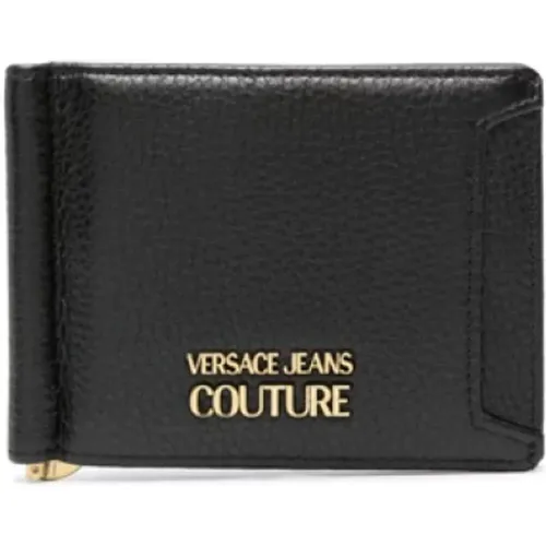 Leather Wallet with Logo Print , female, Sizes: ONE SIZE - Versace Jeans Couture - Modalova