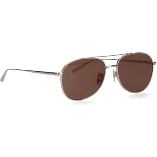 Braune Sonnenbrille Elegante Stahlkollektion , unisex, Größe: ONE Size - CHiMi - Modalova