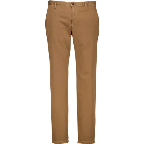 Camel Pants , male, Sizes: W36 L34, W33 L34, W31 L34, W40 L34, W34 L34, W30 L34, W32 L34 - Alberto - Modalova