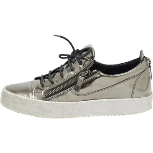 Pre-owned Leather sneakers , female, Sizes: 10 UK - Giuseppe Zanotti Pre-owned - Modalova