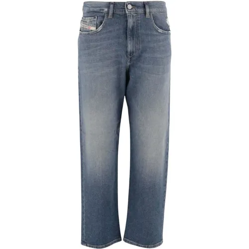 Stretch-Baumwoll-Denim-Jeans mit Wascheffekt , Damen, Größe: W25 - Diesel - Modalova