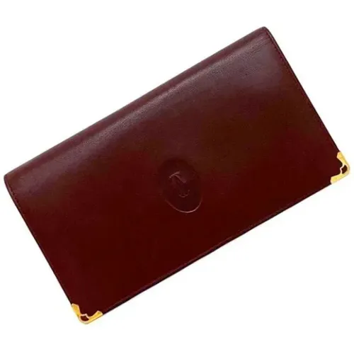 Pre-owned Leather wallets , female, Sizes: ONE SIZE - Cartier Vintage - Modalova