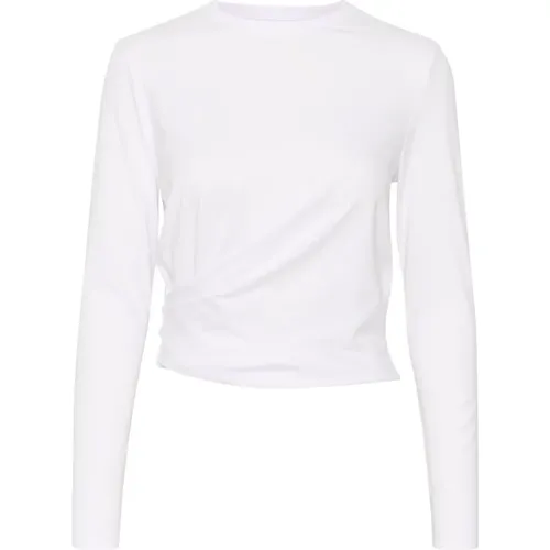 Draped Long Sleeve Top Pure , female, Sizes: 2XL, XL, M, L - InWear - Modalova