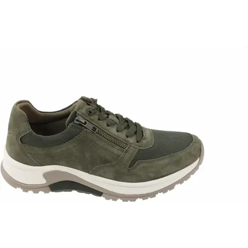 Grüner Walking Sneaker - Rollingsoft Technologie , Herren, Größe: 42 1/2 EU - Gabor - Modalova