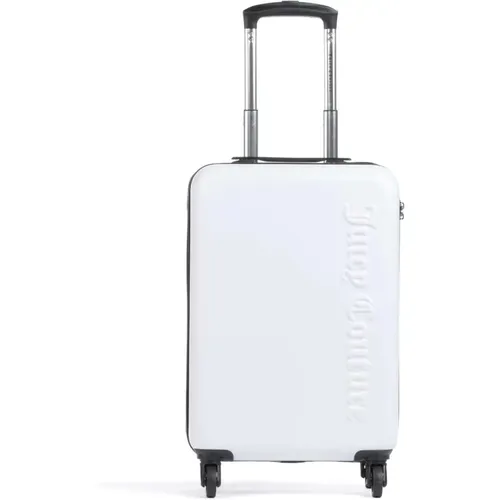 Weißer Logo-Trolley mit Reißverschlusstaschen , Damen, Größe: ONE Size - Juicy Couture - Modalova