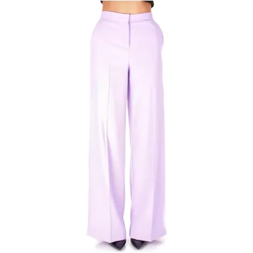 Elegante Trousers Lilac , female, Sizes: L - pinko - Modalova