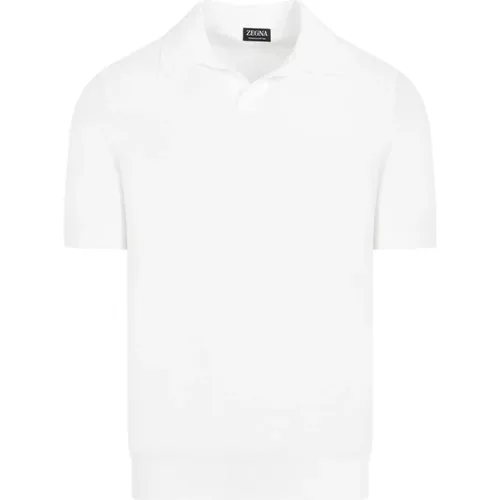 Cotton Polo Shirt , male, Sizes: L, M - Ermenegildo Zegna - Modalova