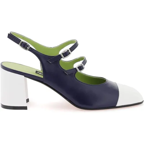 Lackleder Slingback Mary Jane , Damen, Größe: 39 EU - Carel - Modalova