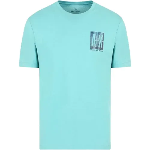 Bedrucktes Logo T-Shirt , Herren, Größe: XL - Armani Exchange - Modalova