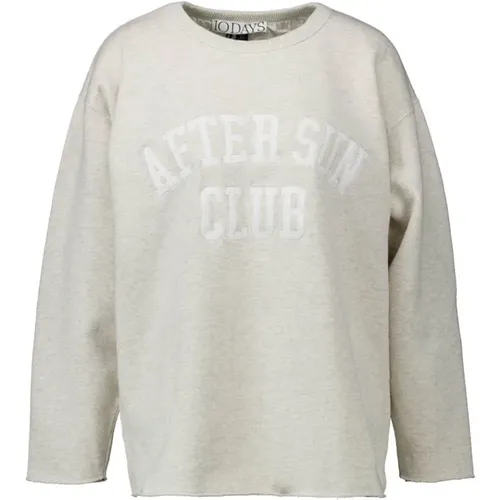 Statement Sweater After Sun Club , Damen, Größe: XL - 10Days - Modalova