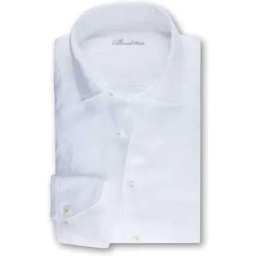 Slimline Linen Casual Shirt , male, Sizes: L, XL, M - Stenströms - Modalova