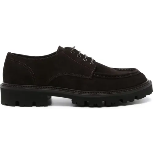 Klassische Wildleder Derby Schuhe , Herren, Größe: 45 EU - Hugo Boss - Modalova