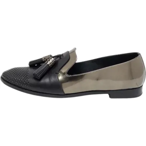 Pre-owned Leather flats , female, Sizes: 7 1/2 UK - Sergio Rossi Pre-owned - Modalova