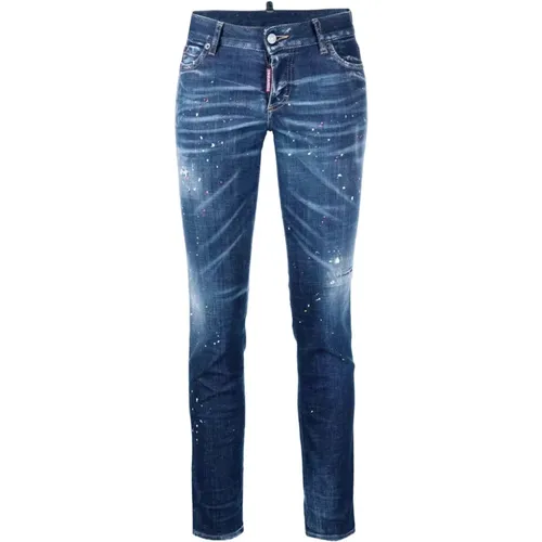 Slim-fit Jeans , Damen, Größe: S - Dsquared2 - Modalova