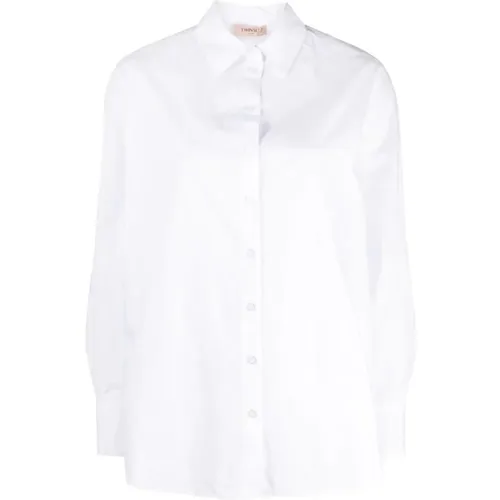 Belted shirt , female, Sizes: XS, M, 2XS, S - Twinset - Modalova