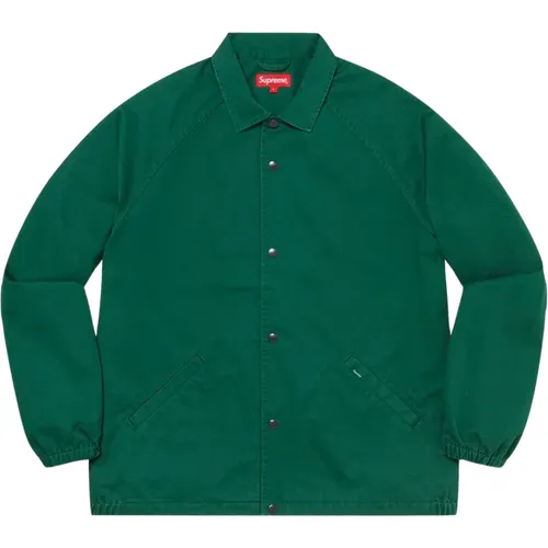 Dunkelgrüne Snap Front Jacke Limited Edition - Supreme - Modalova