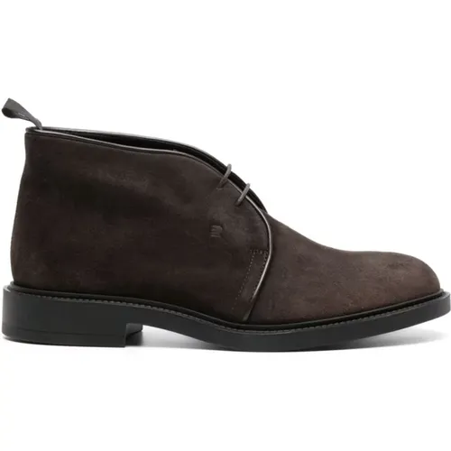 Suede Boots, Made in Italy , male, Sizes: 7 1/2 UK - Fratelli Rossetti - Modalova