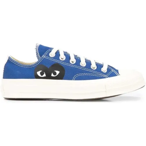 Converse Blaue Niedrige Top-Kollaboration , Herren, Größe: 36 1/2 EU - Comme des Garçons - Modalova