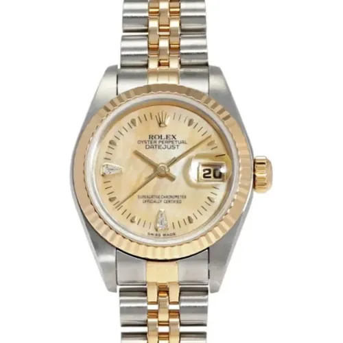 Pre-owned Stainless Steel watches , female, Sizes: ONE SIZE - Rolex Vintage - Modalova