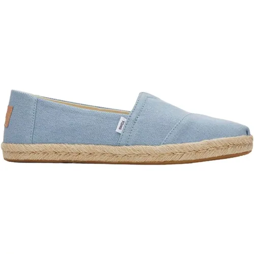 Blaue Schnürschuhe , Damen, Größe: 36 1/2 EU - TOMS - Modalova