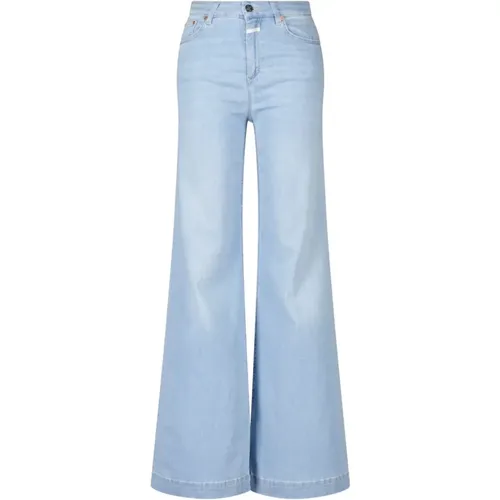 High-Waist Bootcut Jeans Glow-Up , female, Sizes: W25 - closed - Modalova