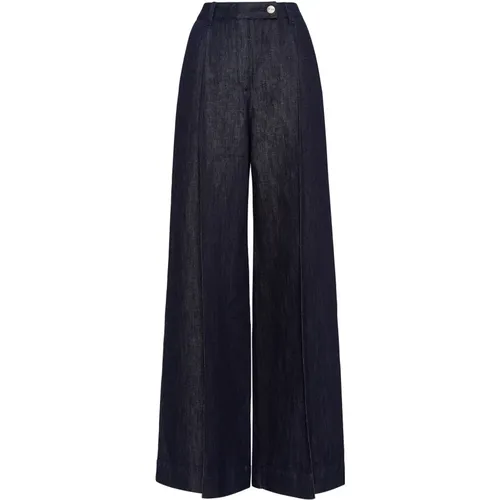 Denim Pants Soft Fit Fitted Style , female, Sizes: XS - MVP wardrobe - Modalova