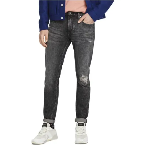 Skim Carve Out Skinny Jeans , male, Sizes: W32, W33 - Scotch & Soda - Modalova